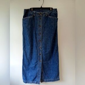 Vintage Jones of New York Denim Maxi Skirt